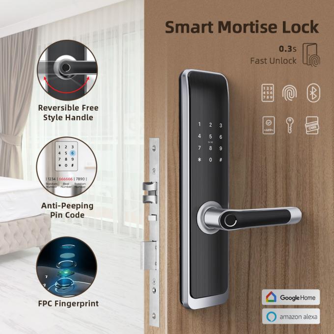 सुरक्षा MF1 कार्ड इलेक्ट्रॉनिक पासवर्ड दरवाज़ा बंद जलरोधक 0