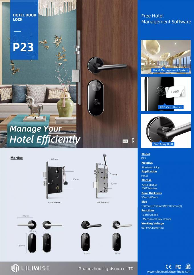 स्मार्ट आरएफआईडी होटल के दरवाजे के ताले स्वाइप कुंजी कार्ड रीडर सुरक्षा इलेक्ट्रॉनिक कक्ष 0
