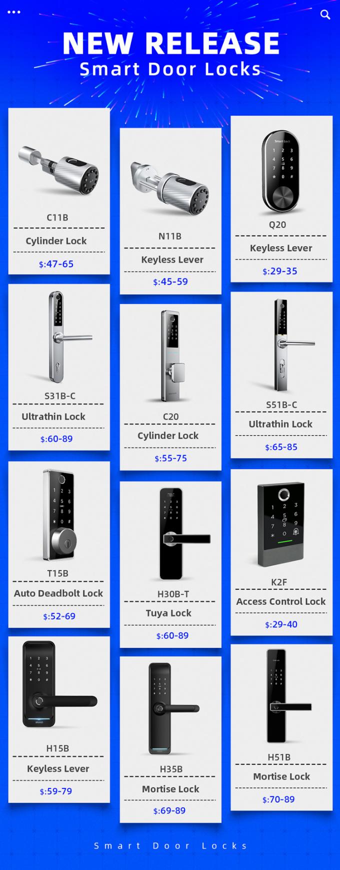 ODM होटल सुरक्षा IP65 इलेक्ट्रॉनिक दरवाजे काले रंग के ताले: 9