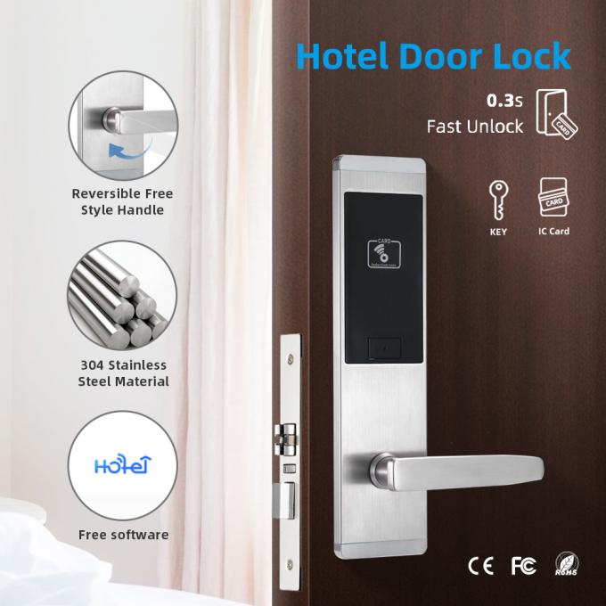 वाणिज्यिक होटल के दरवाजे ताले ताला खोलने के लिए बिना चाबी के दो तरह से प्रवेश करते हैं 0
