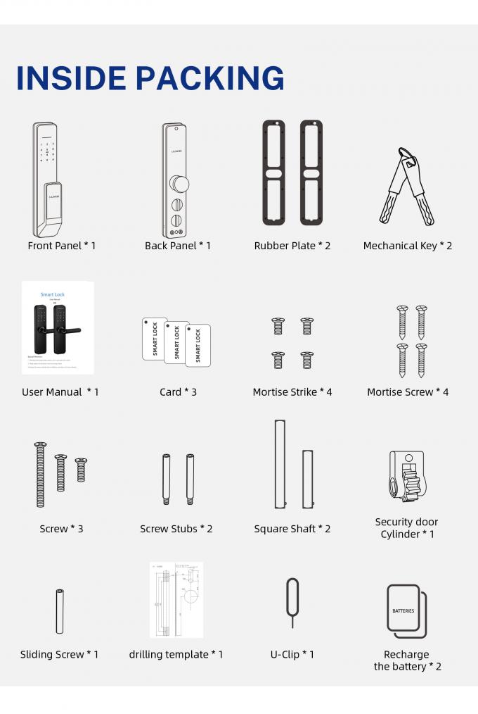 लिलीवाइज सिक्योरिटी डिजिटल डोरबेल तुया वाईफाई स्मार्ट फिंगरप्रिंट लॉक फेस रिकग्निशन कैमरा डोर लॉक कंट्रोल डी एक्सेसो 34
