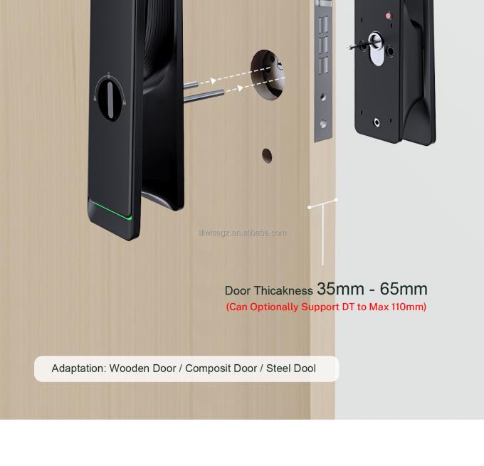 Liliwise Waterproof Fingerprint Smart Lock Ttlock Tuya Face Recognition Wifi 3D Smart Door Lock With Camera  Wifi 14