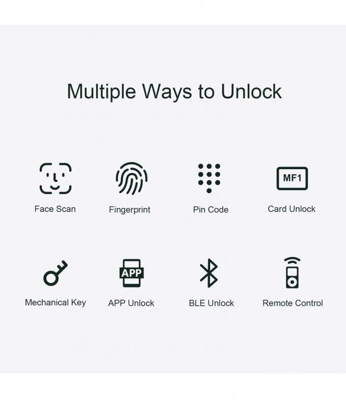 लिलीवाइज सुरक्षा Tuya वाईफाई Cerradura इंटेलिजेंट इलेक्ट्रॉनिक स्मार्ट लॉक फिंगरप्रिंट कुंजी रहित Ttlock डिजिटल दरवाजा स्मार्ट लॉक 4