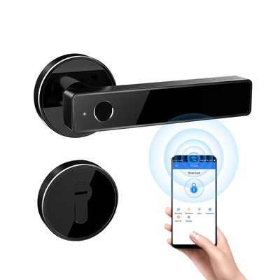 होम उपयोग के लिए स्मार्ट ब्लूटूथ डोर लॉक वाया वाईफाई ऐप मैकेनिकल कीज अनलॉक