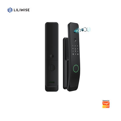 Liliwise Fully Automatic Push Pull Smart Door Lock with Mechanical Key for Residential and Apartment Security